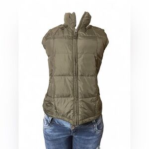 Abercrombie & Fitch Khaki Quilted Vest